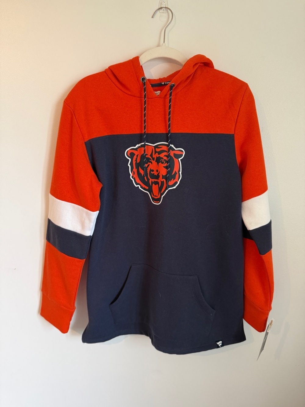Chicago Bears women’s Orange & Navy Pullover Hoodie
